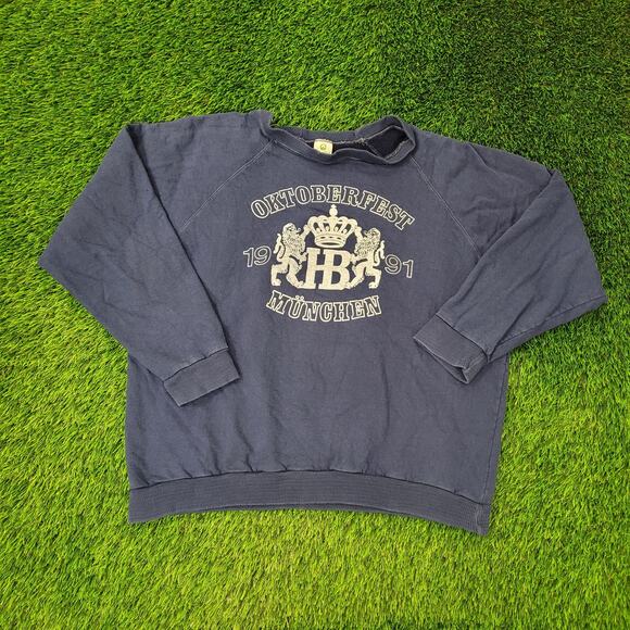 Vintage 1991 Oktoberfest Beer Sweatshirt Womens 2XL 25x24 - Picture 1 of 13